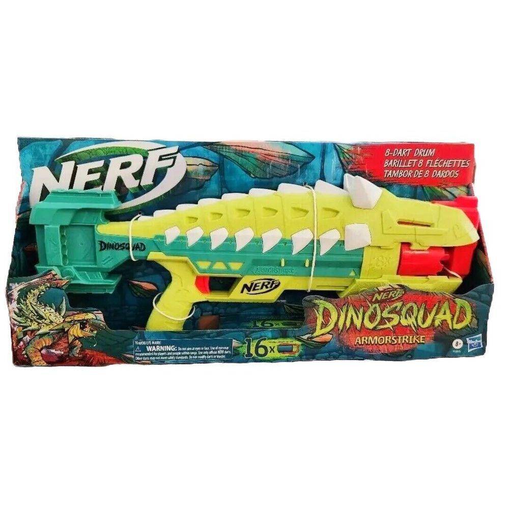 Nerf DinoSquad Armorstrike Dart Blaster, 16‎ Nerf Elite Darts By Hasbro NIB